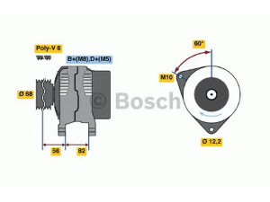 BOSCH 0 123 515 031 kintamosios srovės generatorius
500369176