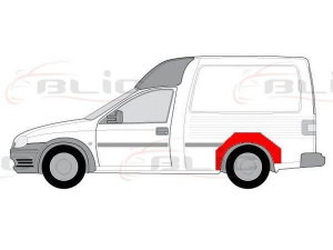 BLIC 6504-03-5096591P šoninis skydas 
 Kėbulas -> Kuro bakas/dalys