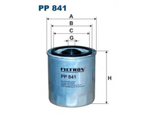 FILTRON PP841 kuro filtras 
 Degalų tiekimo sistema -> Kuro filtras/korpusas
OK190, 5017831, 0010922201, 0010922301