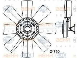 HELLA 8MV 376 727-151 ventiliatorius, radiatoriaus 
 Aušinimo sistema -> Oro aušinimas
1 392 261, 1 393 424, 571 082