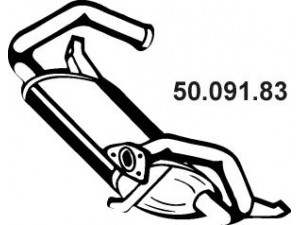 EBERSPÄCHER 50.091.83 galinis duslintuvas 
 Išmetimo sistema -> Duslintuvas
MB924346