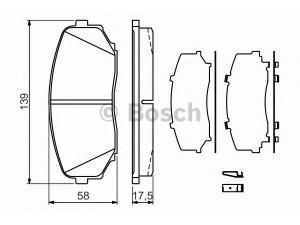 BOSCH 0 986 494 375 stabdžių trinkelių rinkinys, diskinis stabdys 
 Techninės priežiūros dalys -> Papildomas remontas
EHY23328Z, EHY43328Z, L2Y63323Z