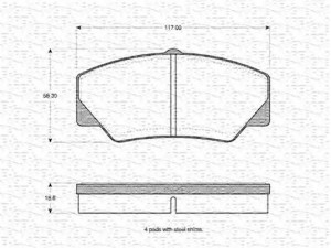 MAGNETI MARELLI 363702160800 stabdžių trinkelių rinkinys, diskinis stabdys 
 Techninės priežiūros dalys -> Papildomas remontas
5023486, 6150947, 6184245, 6189145