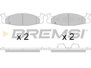 BREMSI BP2795 stabdžių trinkelių rinkinys, diskinis stabdys
F4TZ2001A, F5TZ2001BC, XU2Z2V001APA