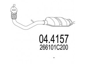 MTS 04.4157 katalizatoriaus keitiklis 
 Išmetimo sistema -> Katalizatoriaus keitiklis
266101C200