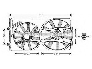 AVA QUALITY COOLING VW7510 ventiliatorius, radiatoriaus