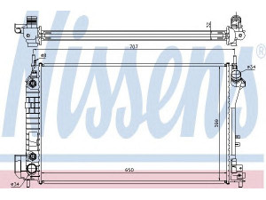 NISSENS 63023A radiatorius, variklio aušinimas 
 Aušinimo sistema -> Radiatorius/alyvos aušintuvas -> Radiatorius/dalys
1300 247, 1300274, 24418342, 24418344