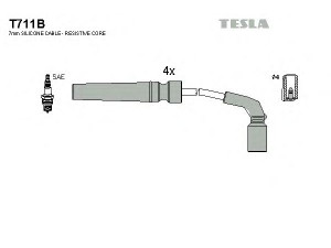 TESLA T711B uždegimo laido komplektas 
 Kibirkšties / kaitinamasis uždegimas -> Uždegimo laidai/jungtys
96211948, 96497773, 96211948, 96497773