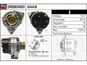DELCO REMY DRB0400 kintamosios srovės generatorius 
 Elektros įranga -> Kint. sr. generatorius/dalys -> Kintamosios srovės generatorius
4434056, 4739058, 8548948, 8548984
