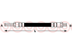 BREMBO T 86 006 stabdžių žarnelė 
 Stabdžių sistema -> Stabdžių žarnelės
PHC127, 815027201, 44016