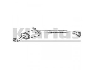 KLARIUS DN403P vidurinis duslintuvas 
 Išmetimo sistema -> Duslintuvas
201009C101, 201009C101