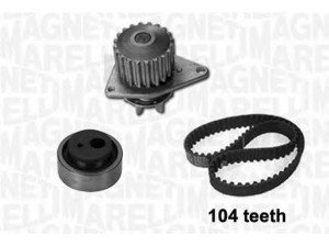 MAGNETI MARELLI 341401930001 vandens siurblio ir paskirstymo diržo komplektas 
 Aušinimo sistema -> Vandens siurblys/tarpiklis -> Vandens siurblys