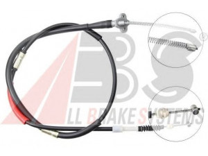 A.B.S. K12718 trosas, stovėjimo stabdys 
 Stabdžių sistema -> Valdymo svirtys/trosai
46420-29035