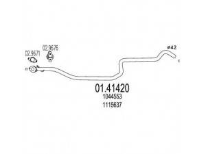 MTS 01.41420 išleidimo kolektorius 
 Išmetimo sistema -> Išmetimo vamzdžiai
1044553, 1054637, 1115637