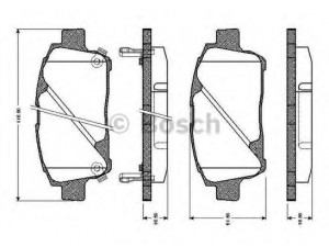 BOSCH 0 986 TB2 367 stabdžių trinkelių rinkinys, diskinis stabdys 
 Techninės priežiūros dalys -> Papildomas remontas
04465 12581, 04465 17100, 04465 17101