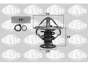 SASIC 9000714 termostatas, aušinimo skystis 
 Aušinimo sistema -> Termostatas/tarpiklis -> Thermostat
1338F5, 1634187789, 9004833013