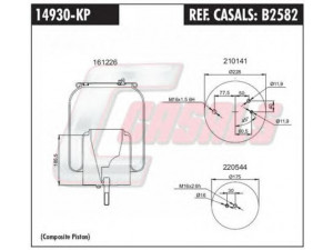 CASALS B2582 dėklas, pneumatinė pakaba 
 Pakaba -> Pneumatinė pakaba
1434930