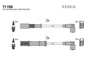 TESLA T178B uždegimo laido komplektas 
 Kibirkšties / kaitinamasis uždegimas -> Uždegimo laidai/jungtys
46749624