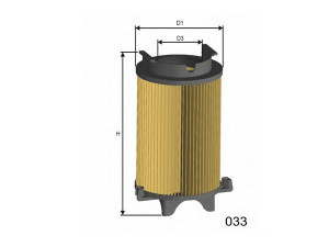 MISFAT R433 oro filtras 
 Techninės priežiūros dalys -> Techninės priežiūros intervalai
1F0129620, 3C0129620, 1F0129620
