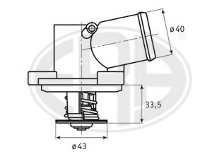 ERA 350139 termostatas, aušinimo skystis 
 Aušinimo sistema -> Termostatas/tarpiklis -> Thermostat
1 112 000 08 15, 1 112 000 09 15