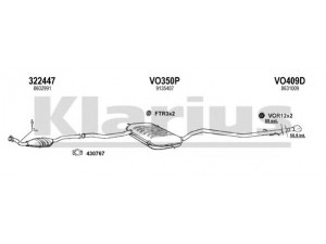 KLARIUS 960387U išmetimo sistema 
 Išmetimo sistema -> Išmetimo sistema, visa