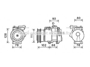 AVA QUALITY COOLING KAK244 kompresorius, oro kondicionierius 
 Oro kondicionavimas -> Kompresorius/dalys
977011M130