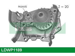 LUCAS ENGINE DRIVE LDWP1189 vandens siurblys 
 Aušinimo sistema -> Vandens siurblys/tarpiklis -> Vandens siurblys
7700866518
