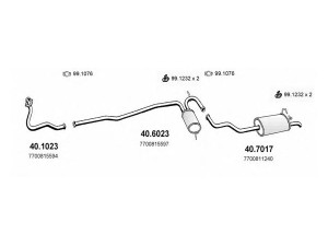 ASSO ART2130 išmetimo sistema 
 Išmetimo sistema -> Išmetimo sistema, visa