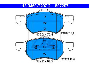 ATE 13.0460-7207.2 stabdžių trinkelių rinkinys, diskinis stabdys 
 Techninės priežiūros dalys -> Papildomas remontas
0 5072 216AA, 5072 216AA
