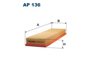 FILTRON AP136 oro filtras 
 Techninės priežiūros dalys -> Techninės priežiūros intervalai
7700261097, PC616