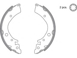 SPIDAN 31152 stabdžių trinkelių komplektas 
 Techninės priežiūros dalys -> Papildomas remontas
064B3SA5670, 43153S2H003, 43153SA5003