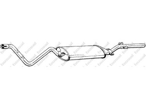 BOSAL 286-245 galinis duslintuvas 
 Išmetimo sistema -> Duslintuvas
161 253 609 B, 161 253 609 D, 161 253 609 F