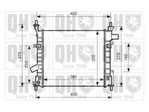 QUINTON HAZELL QER2562 radiatorius, variklio aušinimas 
 Aušinimo sistema -> Radiatorius/alyvos aušintuvas -> Radiatorius/dalys
1 218 735, 1 221 061, 1 222 478