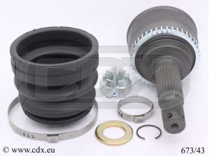 CDX 673/43 jungčių komplektas, kardaninis velenas 
 Ratų pavara -> Sujungimai/komplektas