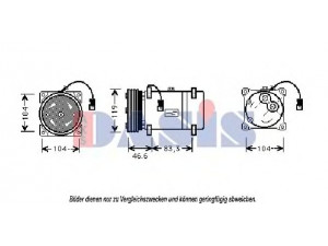AKS DASIS 851368N kompresorius, oro kondicionierius 
 Oro kondicionavimas -> Kompresorius/dalys
6453KV, 6453KZ