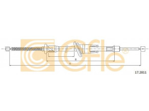 COFLE 17.2811 trosas, stovėjimo stabdys
MB140447