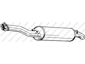 BOSAL 279-061 galinis duslintuvas 
 Išmetimo sistema -> Duslintuvas
123 490 06 15, 123 490 23 15, 123 490 78 15