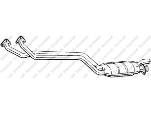 BOSAL 098-083 katalizatoriaus keitiklis 
 Išmetimo sistema -> Katalizatoriaus keitiklis
18 30 1 728 631