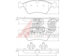 A.B.S. 37507 OE stabdžių trinkelių rinkinys, diskinis stabdys 
 Techninės priežiūros dalys -> Papildomas remontas
004 420 40 20, 164 420 08 20, 1644201820