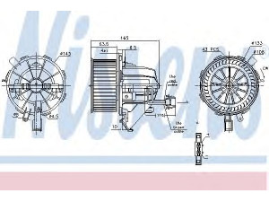 NISSENS 87215 vidaus pūtiklis 
 Šildymas / vėdinimas -> Orpūtė/dalys
8K1820021A, 8K1820021B, 8K1820021C