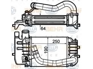 HELLA 8ML 376 910-101 tarpinis suslėgto oro aušintuvas, kompresorius 
 Variklis -> Oro tiekimas -> Įkrovos agregatas (turbo/superįkrova) -> Tarpinis suslėgto oro aušintuvas
17900-0N010, 17900-0N030