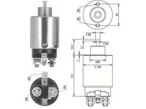 MAGNETI MARELLI 940113050288 solenoidinis jungiklis, starteris
M1T73581