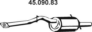 EBERSPÄCHER 45.090.83 galinis duslintuvas 
 Išmetimo sistema -> Duslintuvas
44304-AA150