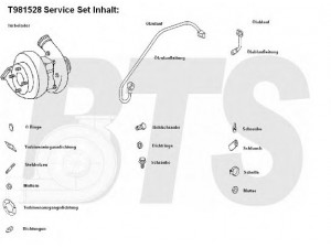 BTS Turbo T981528 kompresorius, įkrovimo sistema 
 Išmetimo sistema -> Turbokompresorius