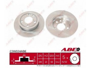 ABE C3W024ABE stabdžių diskas 
 Stabdžių sistema -> Diskinis stabdys -> Stabdžių diskas
701615301, 701 615 301, 701 615 301 C