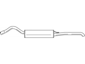 AKS DASIS SG42608 galinis duslintuvas 
 Išmetimo sistema -> Duslintuvas
6U9253609D