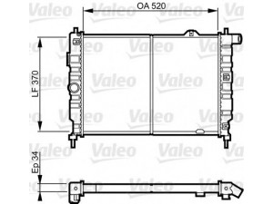 VALEO 731217 radiatorius, variklio aušinimas 
 Aušinimo sistema -> Radiatorius/alyvos aušintuvas -> Radiatorius/dalys
1300050, 1300124, 1300050, 90442621