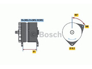 BOSCH 0 120 488 149 kintamosios srovės generatorius 
 Elektros įranga -> Kint. sr. generatorius/dalys -> Kintamosios srovės generatorius