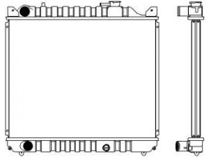 SAKURA  Automotive 1431-0217 radiatorius, variklio aušinimas