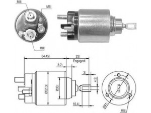 MAGNETI MARELLI 940113050010 solenoidinis jungiklis, starteris